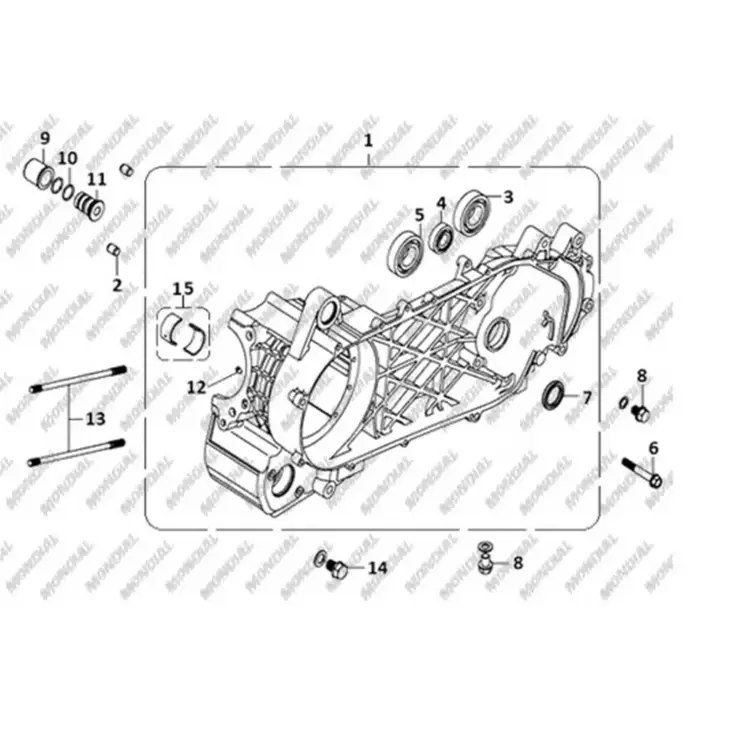 CF MOTO JETMAX 250 (EFI) RULMAN 6204 #Y4CFM4000A0177