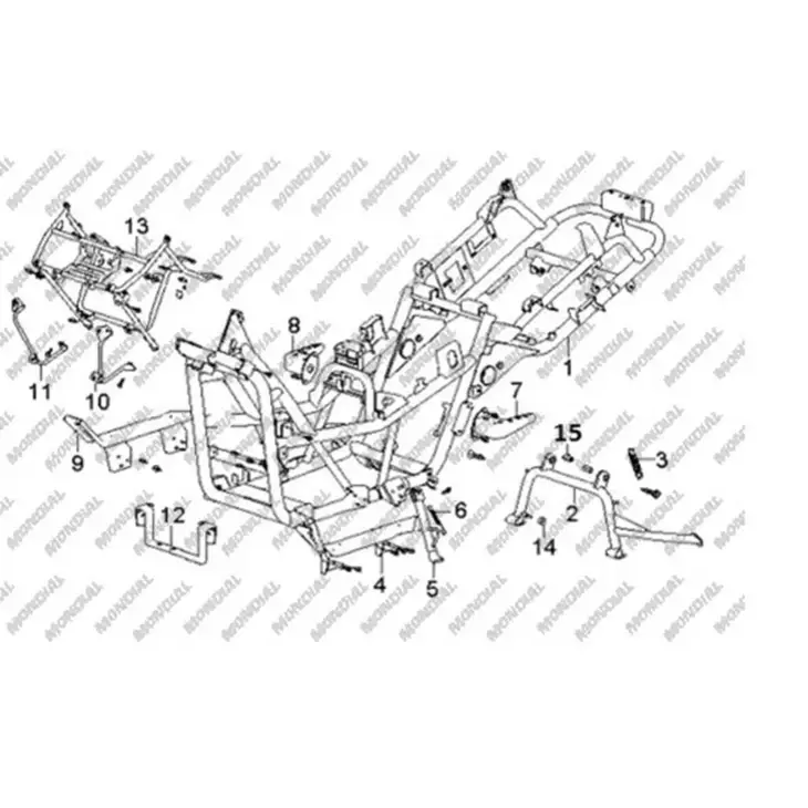 CF MOTO JETMAX 250 (EFI) ORTA SEHPA #Y4CFM4000A0445