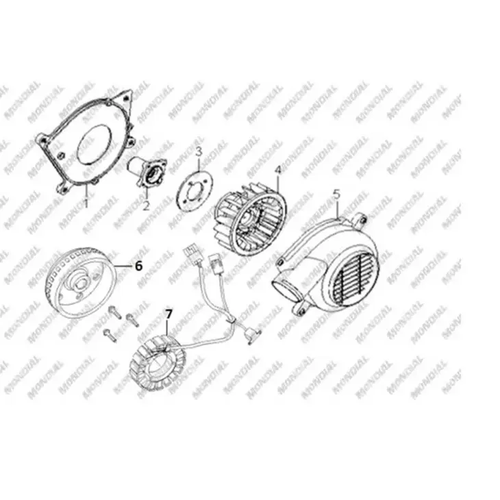 CF MOTO TERRALANDER 500 (4x4) (EFI) FAN KAPAGI #Y4CFM4001A0171