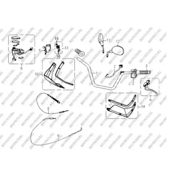 CF MOTO TERRALANDER 625 (4x4) (EFI) EL FREN TELI #Y4CFM4002A0057