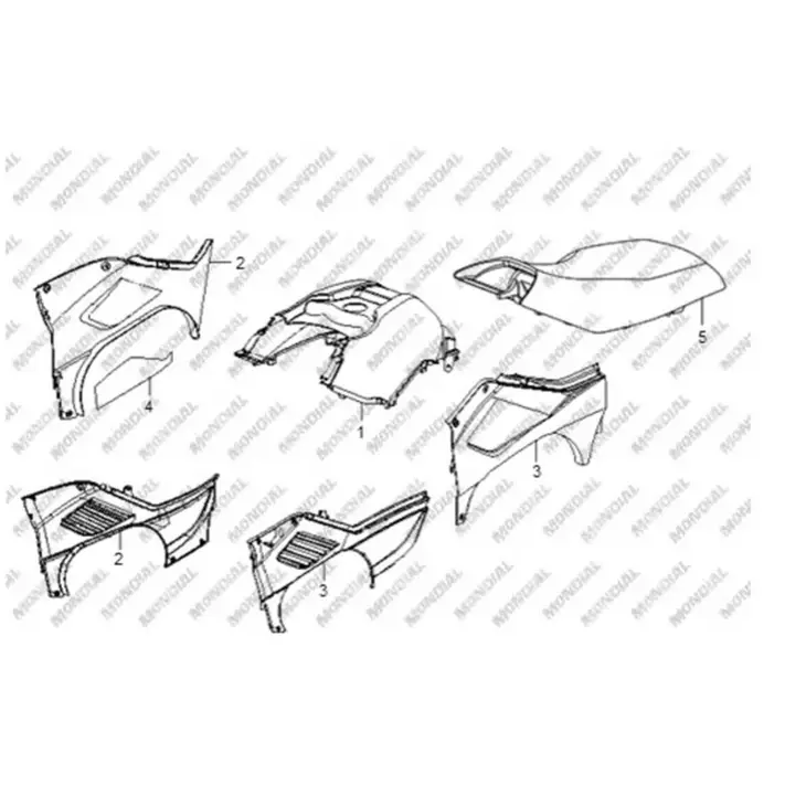CF MOTO TERRALANDER 625 (4x4) (EFI) BENZIN DEPOSU UST KARENAJ (GRI) #Y4CFM4002A0053