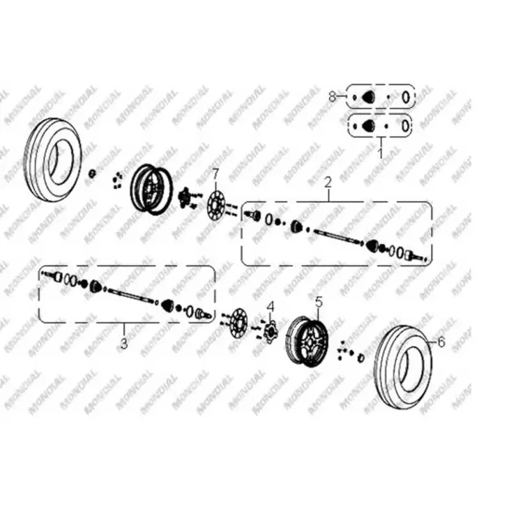 CF MOTO TERRACROSS 625 (4x4) (EFI) ON AKS KOMPLE SAG #Y4CFM4003A0235