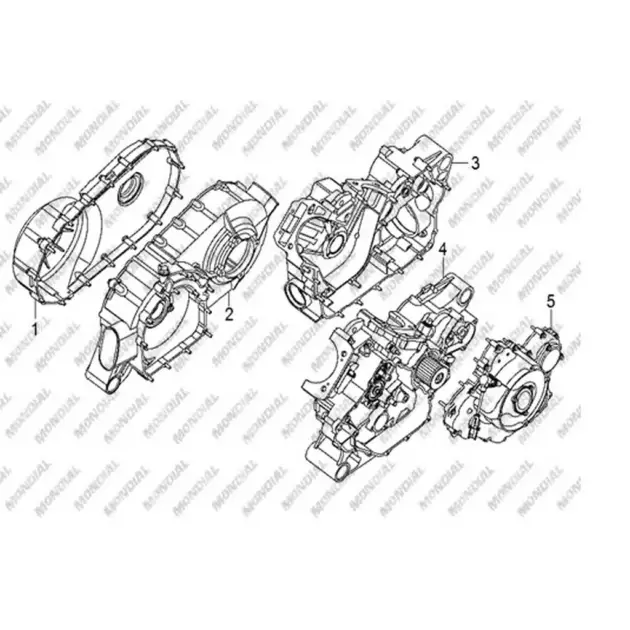 CF MOTO TERRALANDER 800 (4X4) (EFI) KRANK KUTUSU SOL A #Y4CFM4004A0028