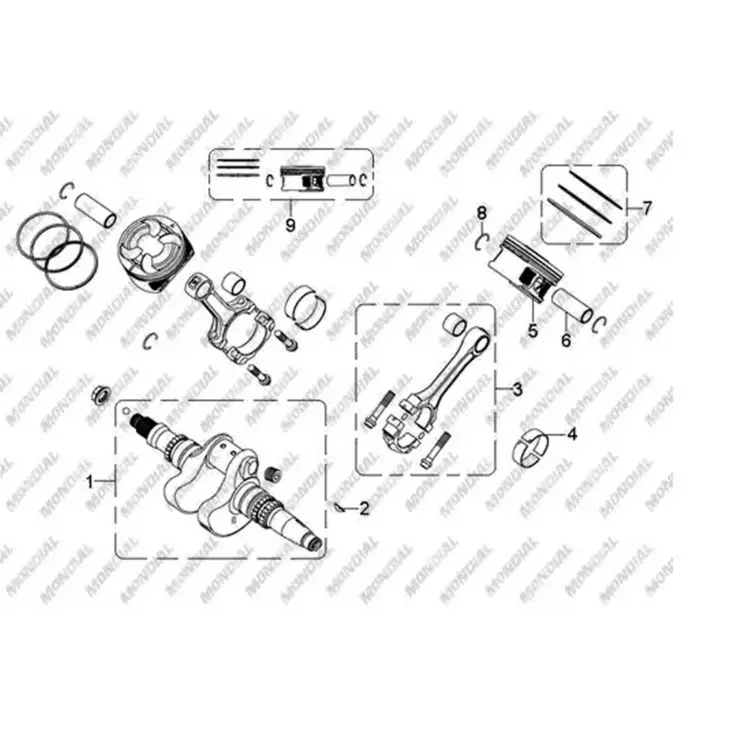 CF MOTO TERRALANDER 800 (4X4) (EFI) PISTON I #Y4CFM4004A0097