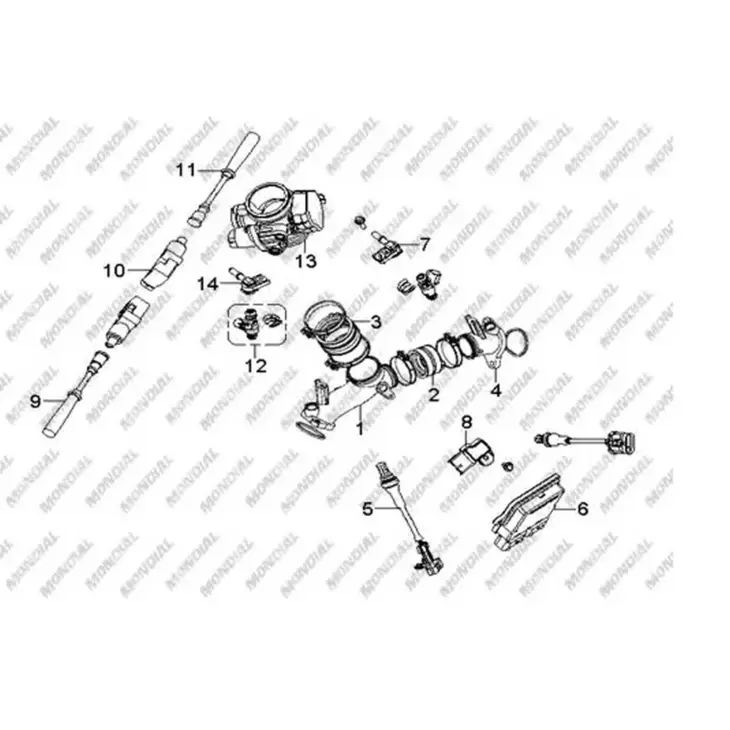 CF MOTO TERRALANDER 800 (4X4) (EFI) KELEBEK VALF GOVDESI #Y4CFM4004A0165