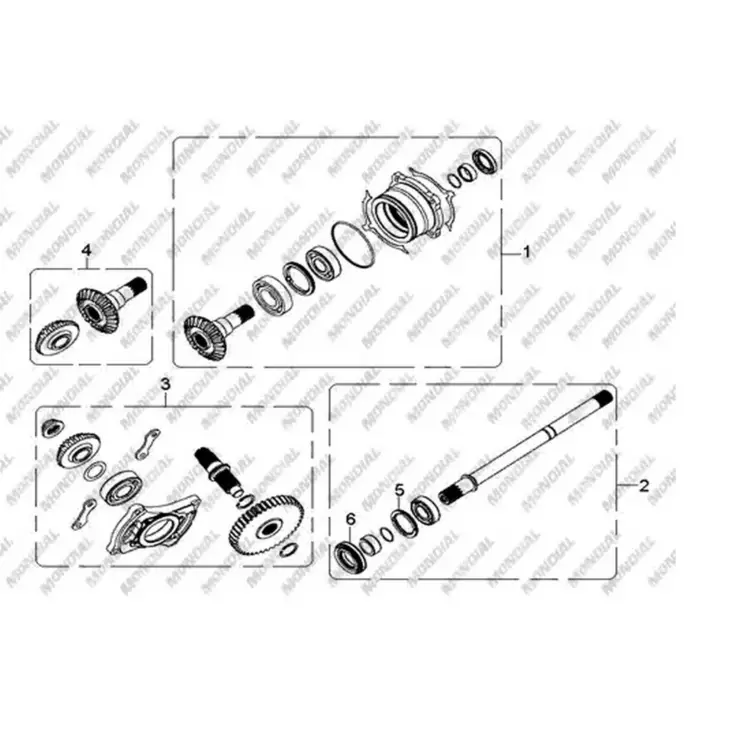 CF MOTO TERRALANDER 800 (4X4) (EFI) MAHRUTI DISLI KOMPLE #Y4CFM4004A0131