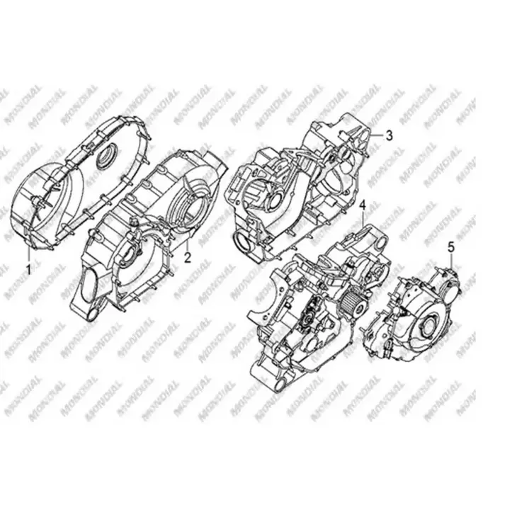 CF MOTO TRACKER 800 (EFI) KRANK KUTUSU SOL B #Y4CFM4005A0005