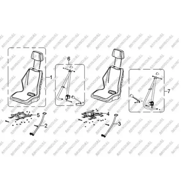 CF MOTO TRACKER 800 (EFI) KOLTUK KOMPLE #Y4CFM4005A0144