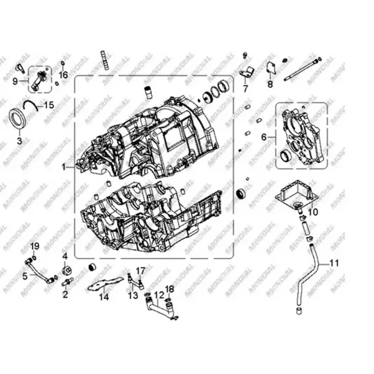 CF MOTO SD 650-S (EFI) YAG BORUSU BAGLANTI BRAKETI #Y4CFM4006A0023