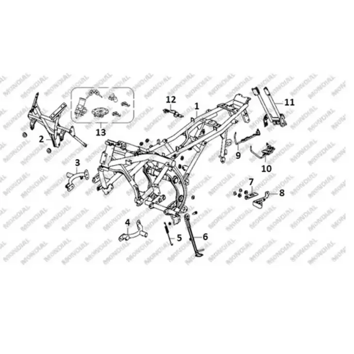 CF MOTO SD 650-T (EFI) ON PANEL BAGLANTI BRAKETI #Y4CFM4007A0013