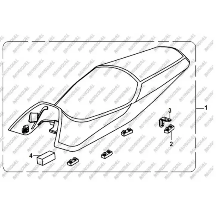 CF MOTO SD 650-T (EFI) SELE KOMPLE (SIYAH) #Y4CFM4007A0071