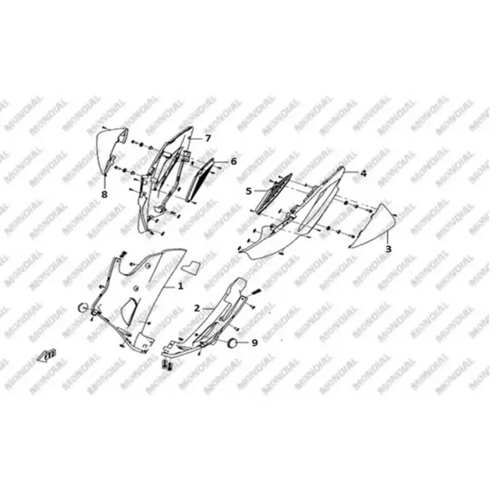 CF MOTO SD 650-T (EFI) ON PANEL SAG (KIRMIZI) #Y4CFM4007A0036