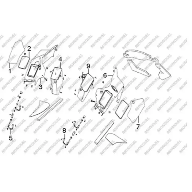CF MOTO SD 650-T (EFI) SAG BRAKET #Y4CFM4007A0055