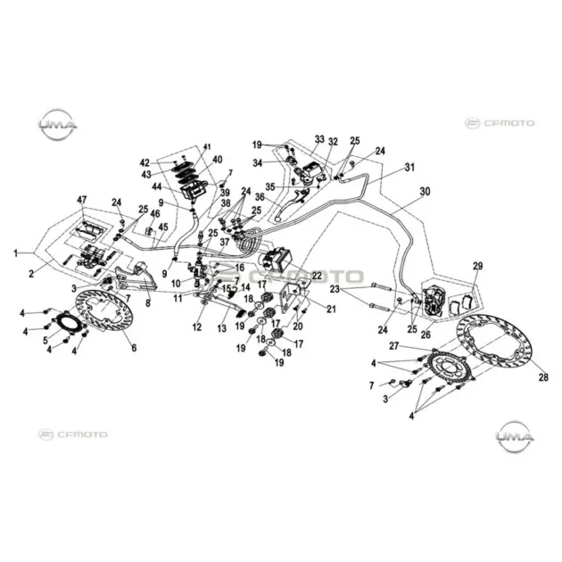 CF MOTO 150NK ABS MODULU #Y4CFM4008A0339