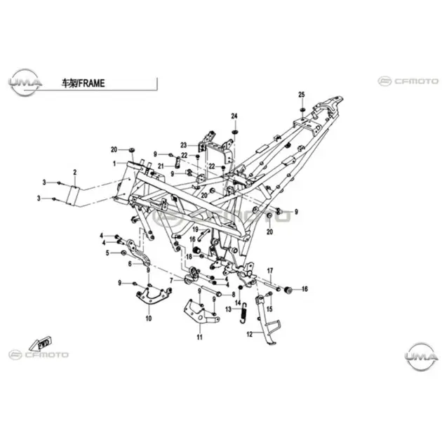 CF MOTO 250NK SASI #Y4CFM4012A0008