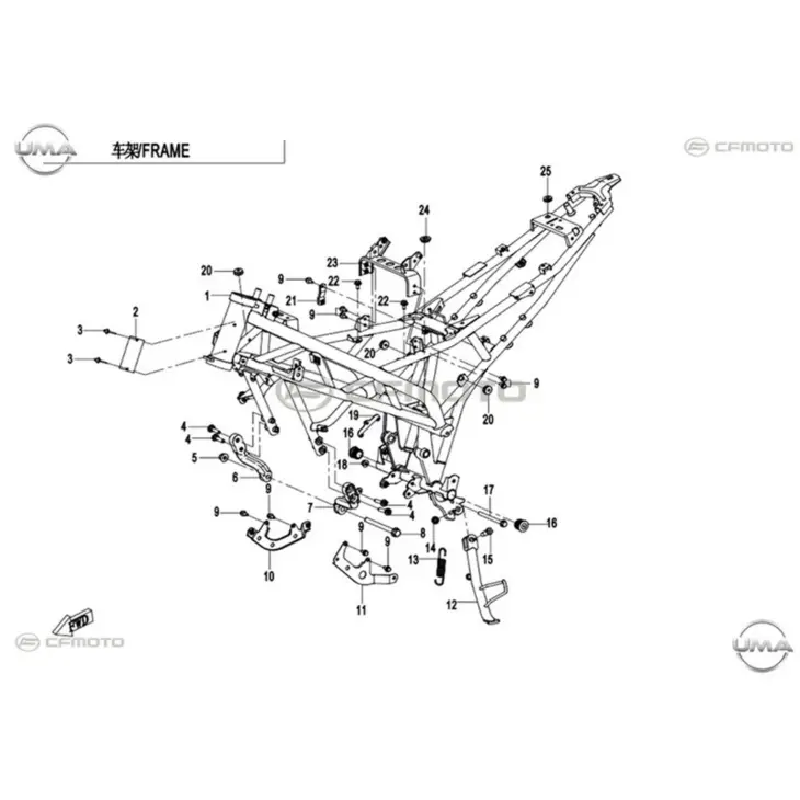 CF MOTO 250NK SASI #Y4CFM4012A0008