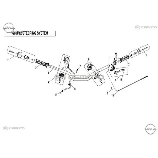 CF MOTO 250NK SOL KUMANDA DUGMELERI KOMPLE #Y4CFM4012A0093