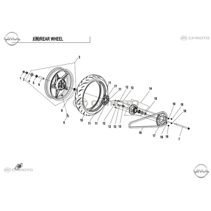 CF MOTO 250NK MIL /ARKA #Y4CFM4012A0096
