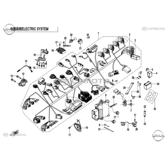 CF MOTO 250NK ECU #Y4CFM4012A0125