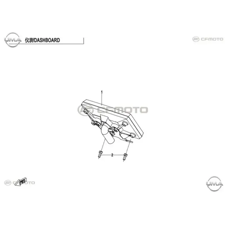 CF MOTO 250NK GOSTERGE PANELI KOMPLE #Y4CFM4012A0289