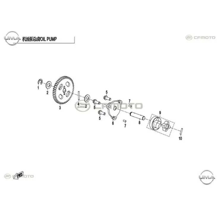 CF MOTO 250NK YAG POMPASI MILI #Y4CFM4012A0256