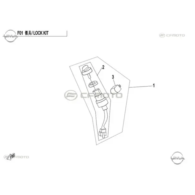 CF MOTO CF500ATR-A KILIT SETI #Y4CFM4015A0044