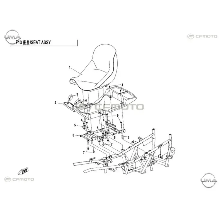 CF MOTO CF500ATR-A KOLTUK #Y4CFM4015A0039