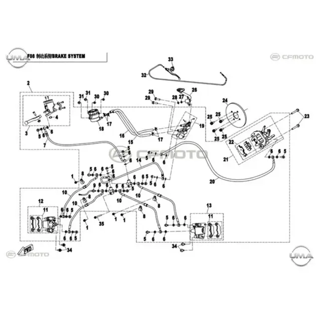 CF MOTO CFORCE 550 EPS (T3B) HIDROLIK KUTUSU #Y4CFM4016A0181