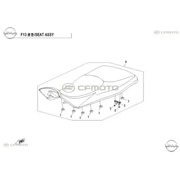 CF MOTO CFORCE 550 EPS (T3B) KOLTUK #Y4CFM4016A0189