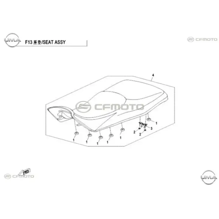 CF MOTO CFORCE 550 EPS (T3B) KOLTUK #Y4CFM4016A0189