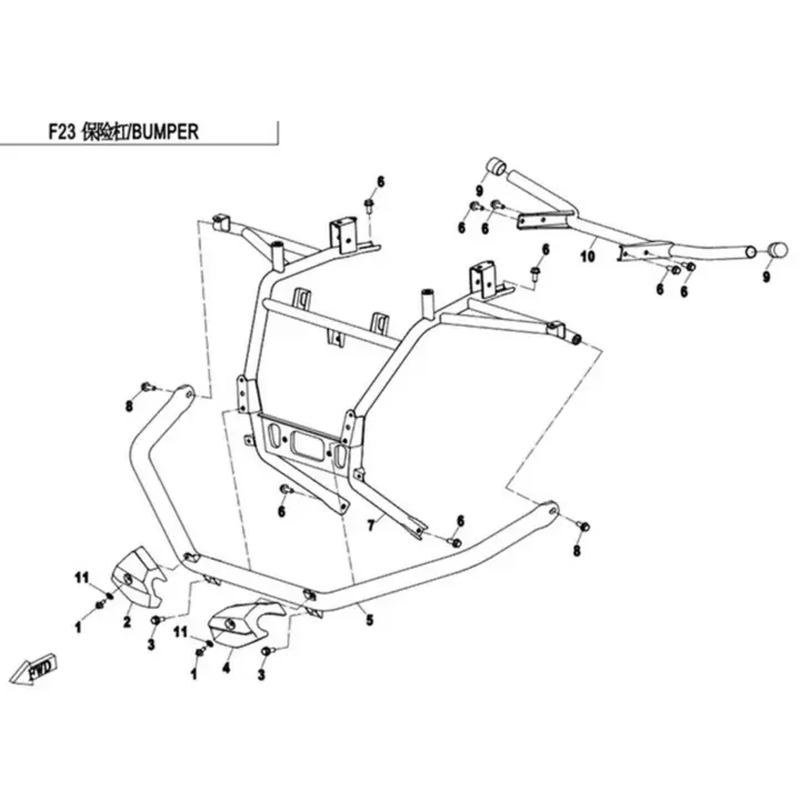 CF MOTO CFORCE 550 EPS (T3B) ON TAMPON #Y4CFM4016A0317