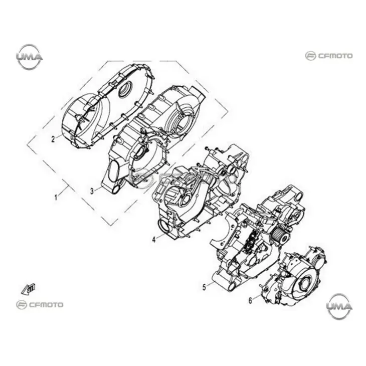 CF MOTO CF800ATR EPS (T3) KRANK KUTUSU SAG #Y4CFM4017A0013