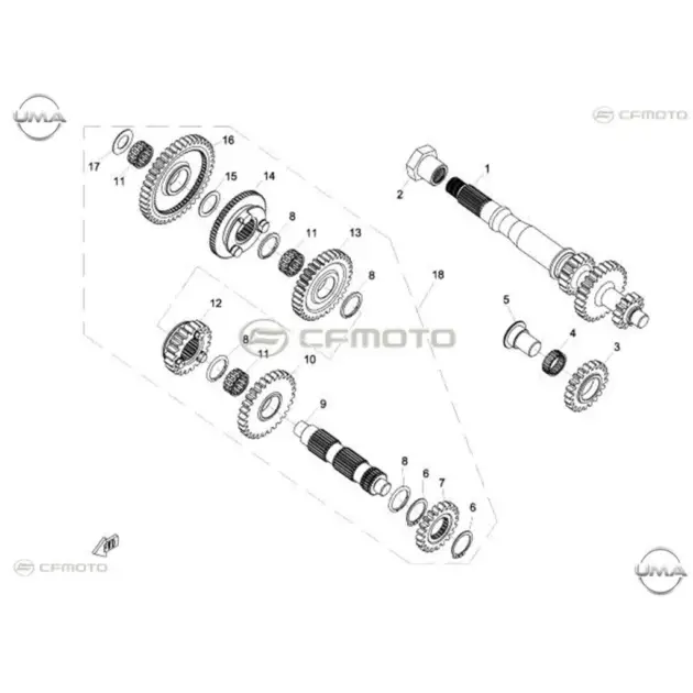 CF MOTO CF800ATR EPS (T3) VARYATOR MILI CIKIS DISLISI #Y4CFM4017A0033