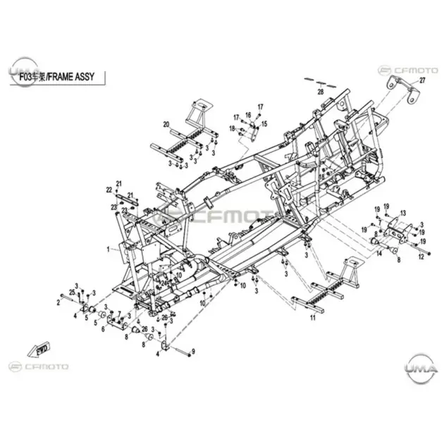CF MOTO CF800ATR EPS (T3) SASI #Y4CFM4017A0067