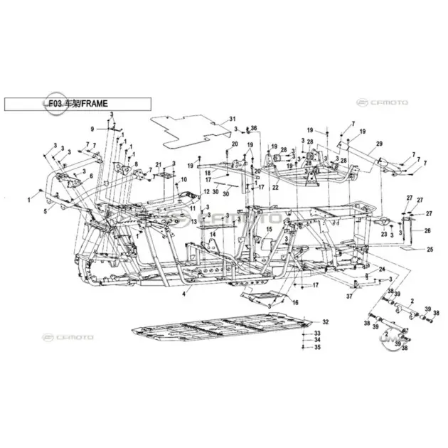 CF MOTO ZFORCE 500 (T1B) SASI #Y4CFM4022A0009