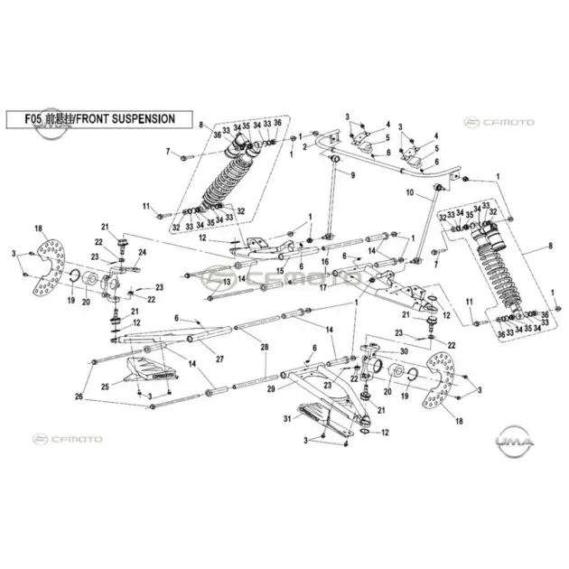 CF MOTO ZFORCE 500 (T1B) ON SALINCAK SAG ALT #Y4CFM4022A0052