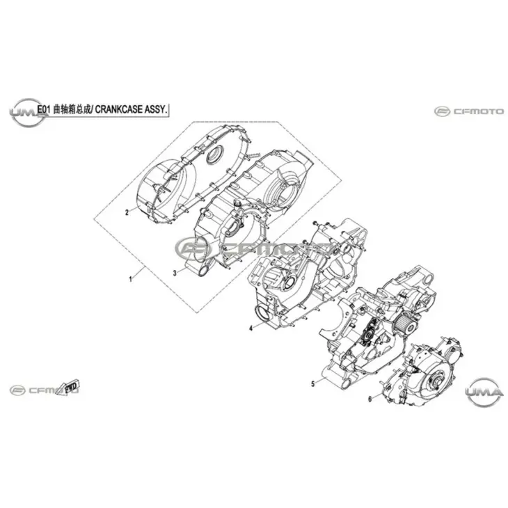 CF MOTO ZFORCE 800 EX EPS (T1B) VARYATOR KAPAGI #Y4CFM4024A0002