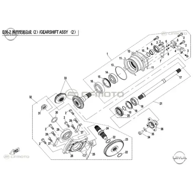 CF MOTO ZFORCE 800 EX EPS (T1B) SAFT MILI ON #Y4CFM4024A0016