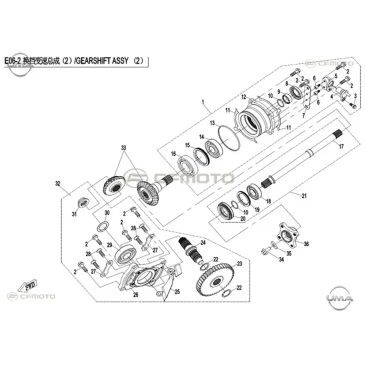 CF MOTO ZFORCE 800 EX EPS (T1B) SAFT MILI ON #Y4CFM4024A0016