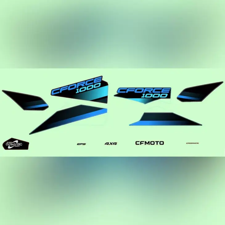 CF MOTO CFORCE 1000 DLX EPS ETIKET SETI (MAVI) #Y4CFM4029A0317