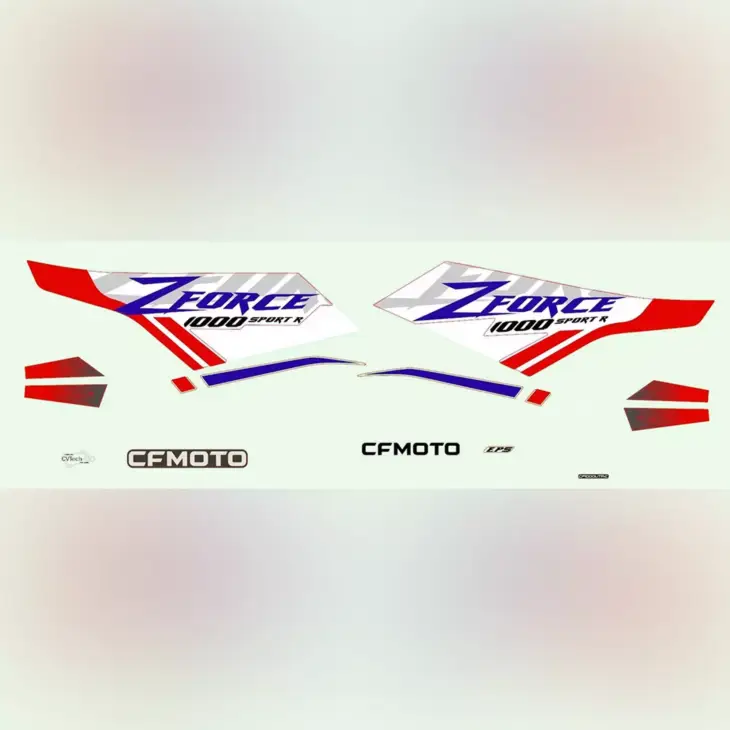 CF MOTO CF1000UTR-C (ZFORCE) 1000SPORT (T1B) ETIKET SETI (BEYAZ) #Y4CFM4049A0089