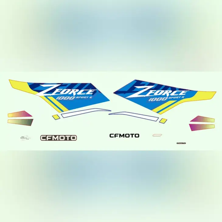 CF MOTO CF1000UTR-C (ZFORCE) 1000SPORT (T1B) ETIKET SETI (MAVI) #Y4CFM4049A0090