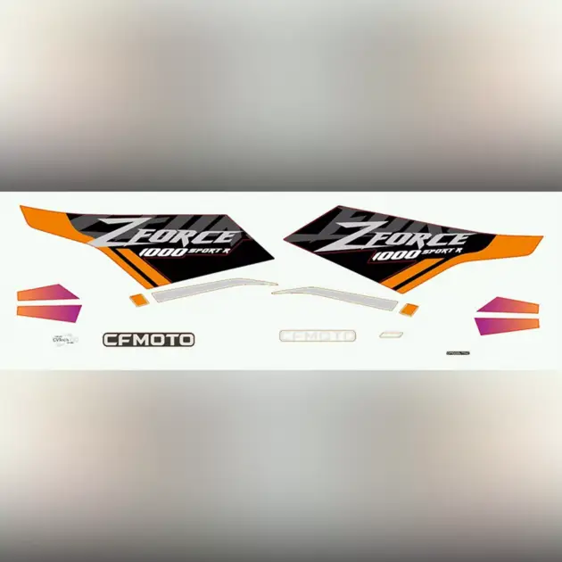 CF MOTO CF1000UTR-C (ZFORCE) 1000SPORT (T1B) ETIKET SETI (TURUNCU) #Y4CFM4049A0091