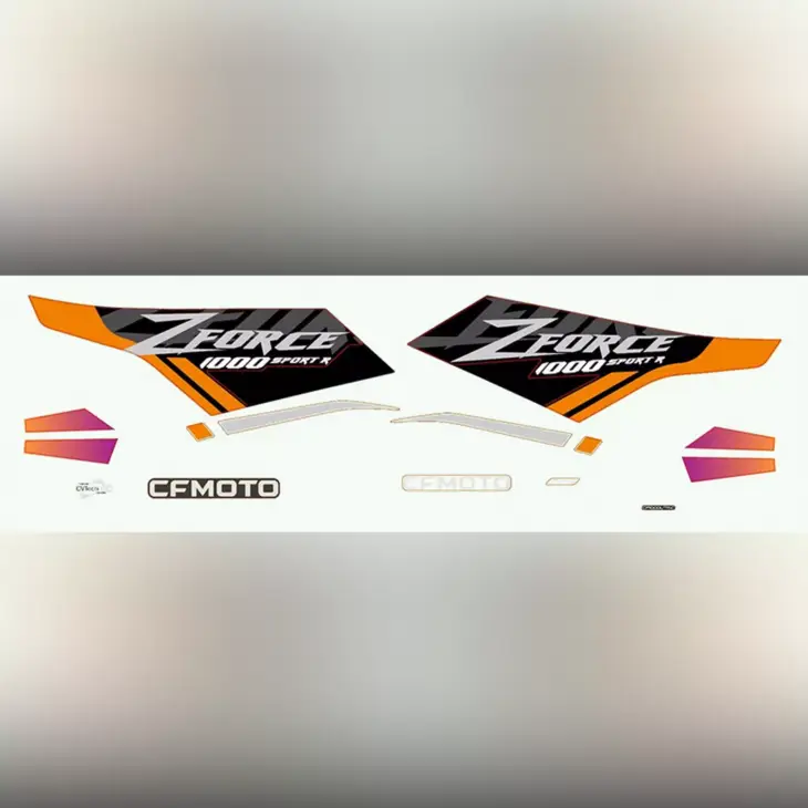CF MOTO CF1000UTR-C (ZFORCE) 1000SPORT (T1B) ETIKET SETI (TURUNCU) #Y4CFM4049A0091